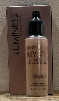 NEW SEALED LUMINESS AIR AIRBRUSH MAKEUP MYSTIC SHADE 3 FOUNDATION .50 fl oz - Image 1 of 2