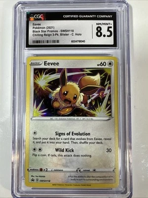 Eevee SWSH118 SWSH: Sword & Shield Promo Cards Holo CGC 8.5 - Image 1 of 2