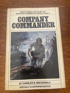 COMPANY COMMANDER By Charles Macdonald Vintage 1978 Hardcover WW2 Illustrated - Picture 1 of 8
