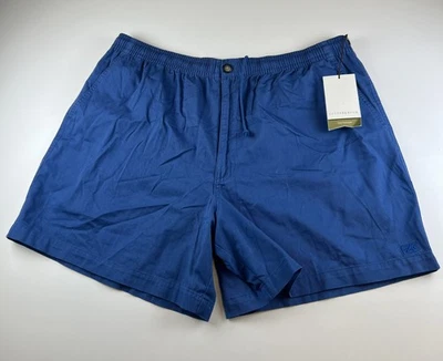 Cutter & Buck Shorts Mens 1XB Blue Elastic Waist Cotton Casual Comfort New Tags - Image 1 of 4
