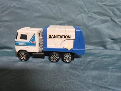 "Camión de basura Buddy L de colección de acero prensado saneamiento de 5"" de acero 1980" Foto 1 de 4
