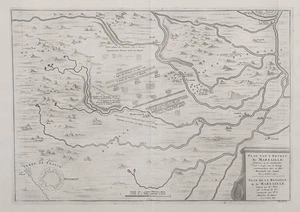 Battaglia della Marsaglia Piossasco Torino Piemonte Italia Italy incisione 1729 - Bild 1 von 1