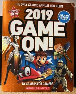 2019 Game On! By Gamers For Gamers Gaming Annual Paperback Book Scholastic - Picture 1 of 8
