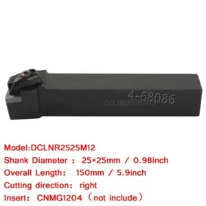 Herramienta de corte externa CNC torno CNC de alta calidad DCLNR2525M12 25*25 para CNMG1204 - Imagen 1 de 5