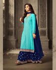 Pakistani Indian Bollywood Kameez Party Plazzo Suit New Embroidery Heavy Gown
