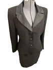 LE SUIT Skirt Suit Size 10 Two Piece Set 32 X 30 Tuxedo Special Occasion Formal