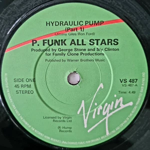 P. Funk All Stars  - Hydraulic Pump (Parts 1 & 2) - Rare 1983 Ex Con 7" - Picture 1 of 2