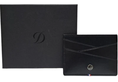 Unused S.T.Dupont card case black leather neo capsule with box - image 1 of 4