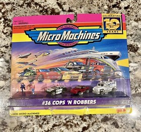 VINTAGE MICRO MACHINES # 36 COPS 'N ROBBERS 75030 Celebrating 10 Years 1996 NEW