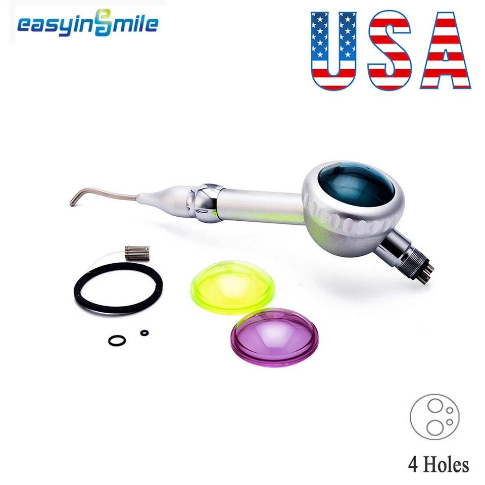4 Hole Dental Air Polisher Teeth Polishing Handpiece Air Flow Prophy Jet Hygiene - Image 1 of 4