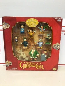 Mickey's A Christmas Carol Vintage 10 Figure Set Disney 2002 - Picture 1 of 6