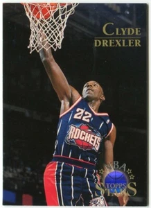 1996-97 Topps NBA Stars #14 Clyde Drexler Houston Rockets - Picture 1 of 2