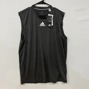 Adidas Climalite camicia smanicata uomo L nera logo tank nuova con etichetta - Foto 1 di 5