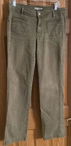 Chico’s Platinum jeans size 1 Olive Green wash light 4 Pockets Spandex - Picture 1 of 6