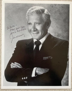 Jan Murray foto firmata/scritta 8”X10” bianco e nero game show televisivo ospite caccia al tesoro - Foto 1 di 2