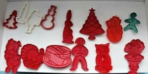 LOTE de 14 cortadores de galletas de vacaciones de Navidad Betty Crocker Tupperware HRM ¡Útiles! - Imagen 1 de 6