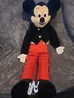 Rare Vintage Disney Mickey Mouse 33" Stuffed Animal Plush Hand Puppet in Tuxedo