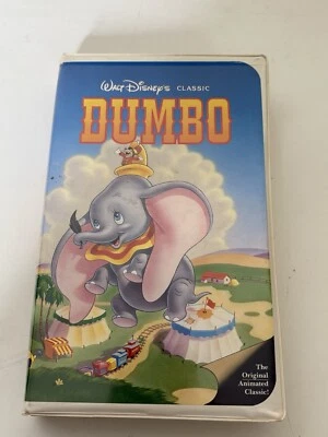 Disney Dumbo 1992 Black Diamond #024 Original VHS Tape Clamshell Case - Image 1 of 4