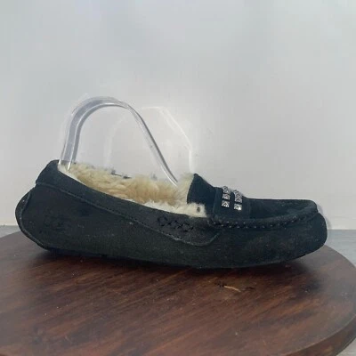 UGG Ansley Deco Studs Slippers Black Women's 10 Shoes Comfort Winter 1012886 - Image 1 of 4