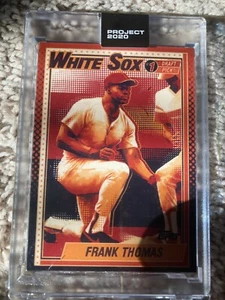 TOPPS PROJECT 2020 83 FRANK THOMAS rc MATT TAYLOR W/Box & Bubble Mailer - Picture 1 of 2