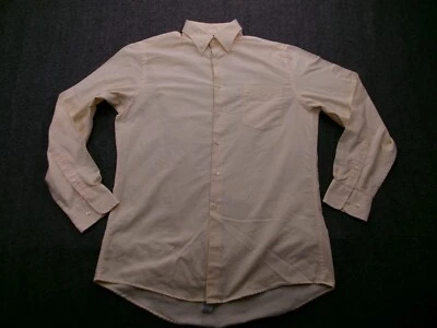 Camisa Covington Hombre Mediana Amarilla Manga Larga Clásica Oficina Causal Manga Larga Foto 1 de 4