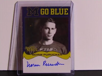 TK Legacy Norm Purucker M Go Blue Autograph Card (MGB116) - Image 1 of 2