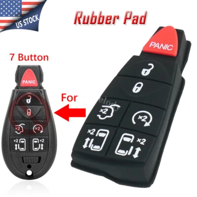 Para 2008 2009 2010 2011 Chrysler Town & Country 7B furgoneta remota llavero almohadilla de goma Foto 1 de 4