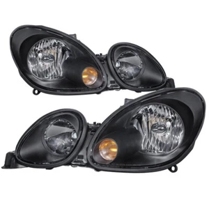 Fit Lexus 98-05 GS300 GS400 GS430 Black Housing Replacement Headlights Pair Set - Bild 1 von 4