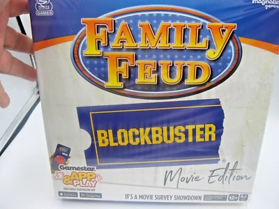 FAMILY FEUD Blockbuster Movie Edition Trivia Survey Showdown BOARD GAME New - Image 1 of 4