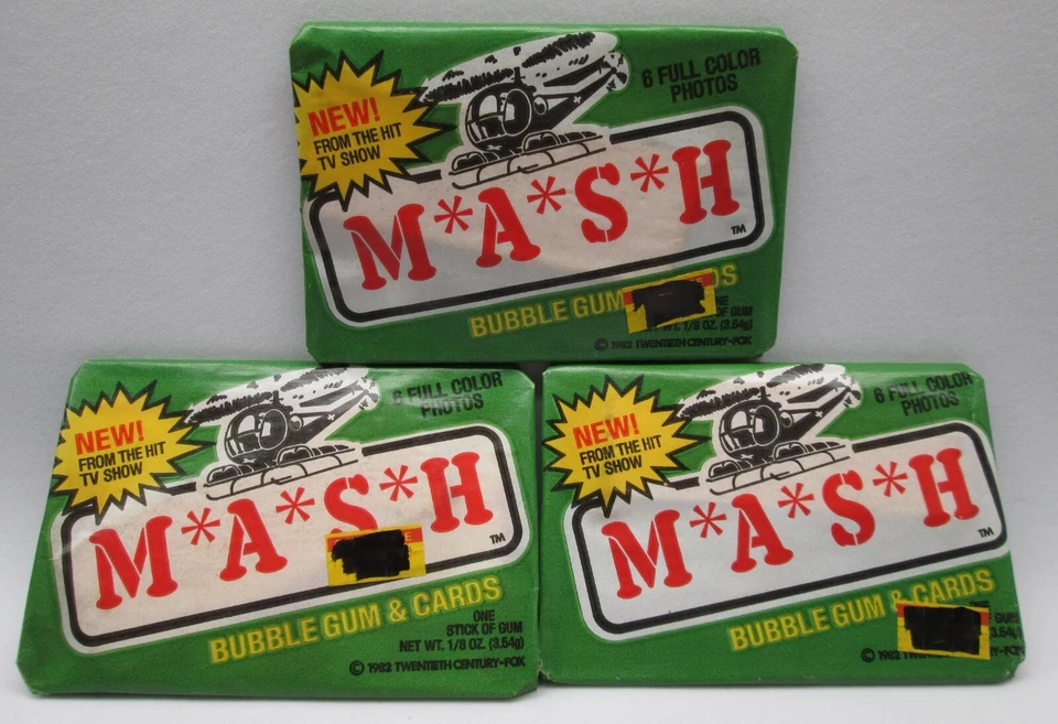 1982 Donruss M*a*s*h Trading Card Set 1 Thru 66 With Wax Wrapper