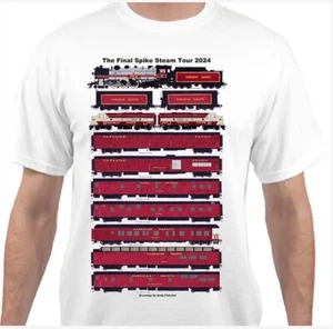 Maglietta CPKC 2816 Final Spike Steam Tour Railroad di Andy Fletcher - Foto 1 di 1