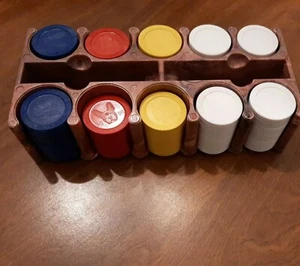 Po Do Boston Terrier Bakelite and Plastic Poker Chip Set - Picture 1 of 4