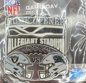 2024 Raiders Vs Panthers Gameday Pin Home Opener 9-22-24 - Picture 1 of 3