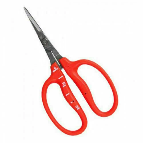 CHIKAMASA B-500SRF Curved Scissors with Fluorine Coating - Orange