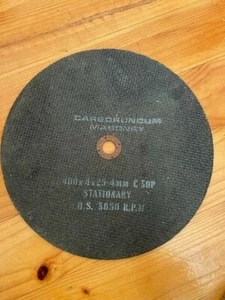 Carborundum Masonry Cut Off Wheel 400mm x 4mm x 25.4mm - Picture 1 of 3