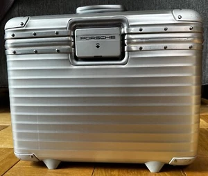Rimowa x Porsche Topas Pilot Trolley 2 Wheel Silver Vintage - Picture 1 of 6