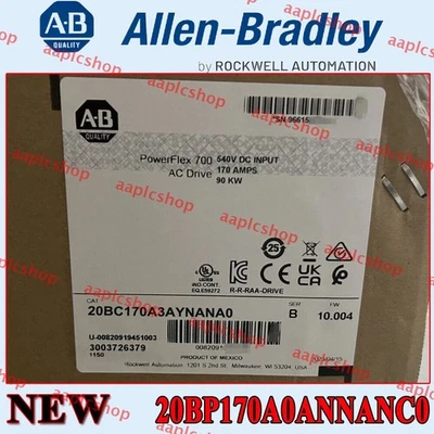 New NEW PLC 20BP170A0ANNANC0 New PowerFlex 700 AC Drive 20B - Image 1 of 4