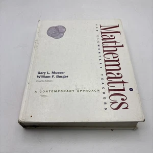 Math for Elementary School Teachers by Gary L. Musser and William F. Burger... - Picture 1 of 1