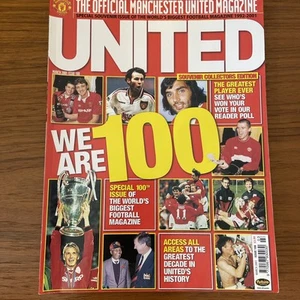 Manchester United Magazine 100th Issue Including Double Sided Poster (Cantona) - Picture 1 of 3
