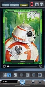 Star Wars Digital Card Trader-2024 Speed Paintings Legendary Tier BB-8 19cc - Picture 1 of 2