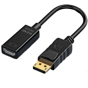 DisplayPort DP Male To HDMI Female Cable Adapter Converter For 1080P HDTV PC - Picture 1 of 8