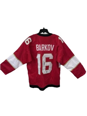 Футболка с автографом Александра Баркова из Florida Panthers на заказ Beckett сертификат подлинности - Изображение 1 из 4