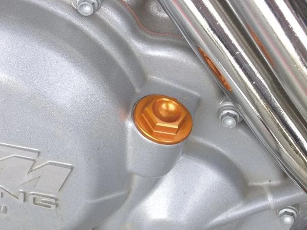 Works Connection Oil Fill Plug Aluminum Orange #24-020 KTM - Изображение 1 из 1