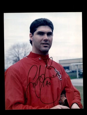 Foto autógrafa de 8x10 firmada a mano por Andy Benes de los Cardenales de San Luis Foto 1 de 2