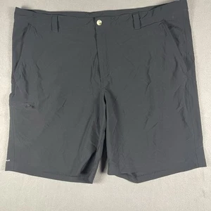 Columbia PFG Omni-Shield Cargo Shorts Men's 48X10 Navy Blue Flat Front Fishing - Picture 1 of 8