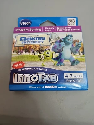 Monsters University Innotab Educational Game Cartridge Vtech Disney Pixar  - Image 1 of 2