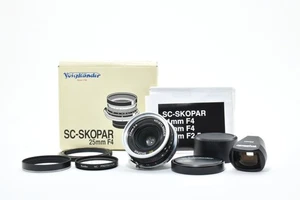 [Almost Unused w/ Finder] Voigtlander SC Skopar 25mm f4 Lens Nikon S JAPAN #2428 - Picture 1 of 20