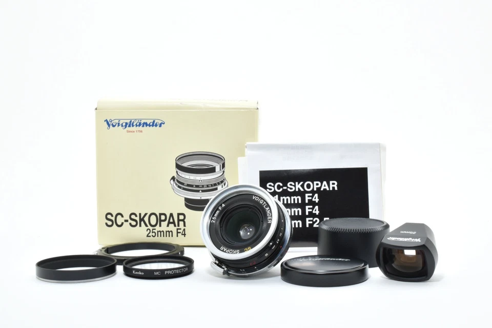 [Almost Unused w/ Finder] Voigtlander SC Skopar 25mm f4 Lens Nikon S JAPAN #2428 - Image 1 of 4