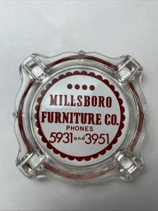 Millsboro Furniture Company Werbung Aschenbecher, Millsboro Delaware 50er Jahre - Bild 1 von 8