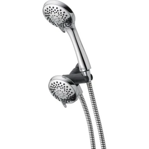 Cabezal de ducha portátil Peerless 3 rociadores combo sistema de ducha cromado WaterSense nuevo - Imagen 1 de 5